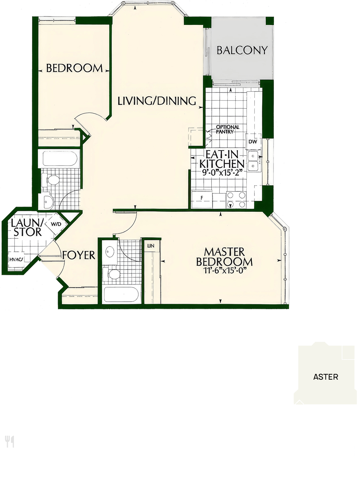 Aster floor layout