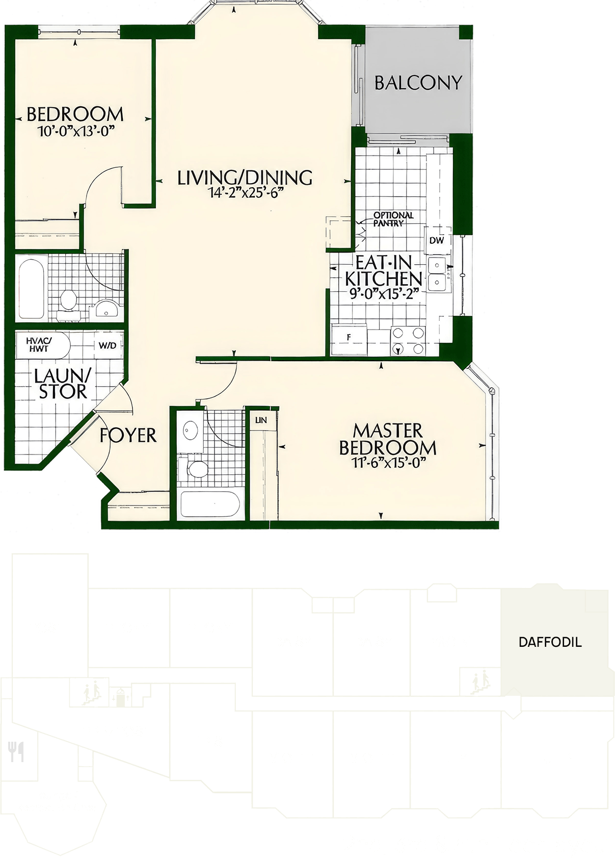 Daffodil floor layout