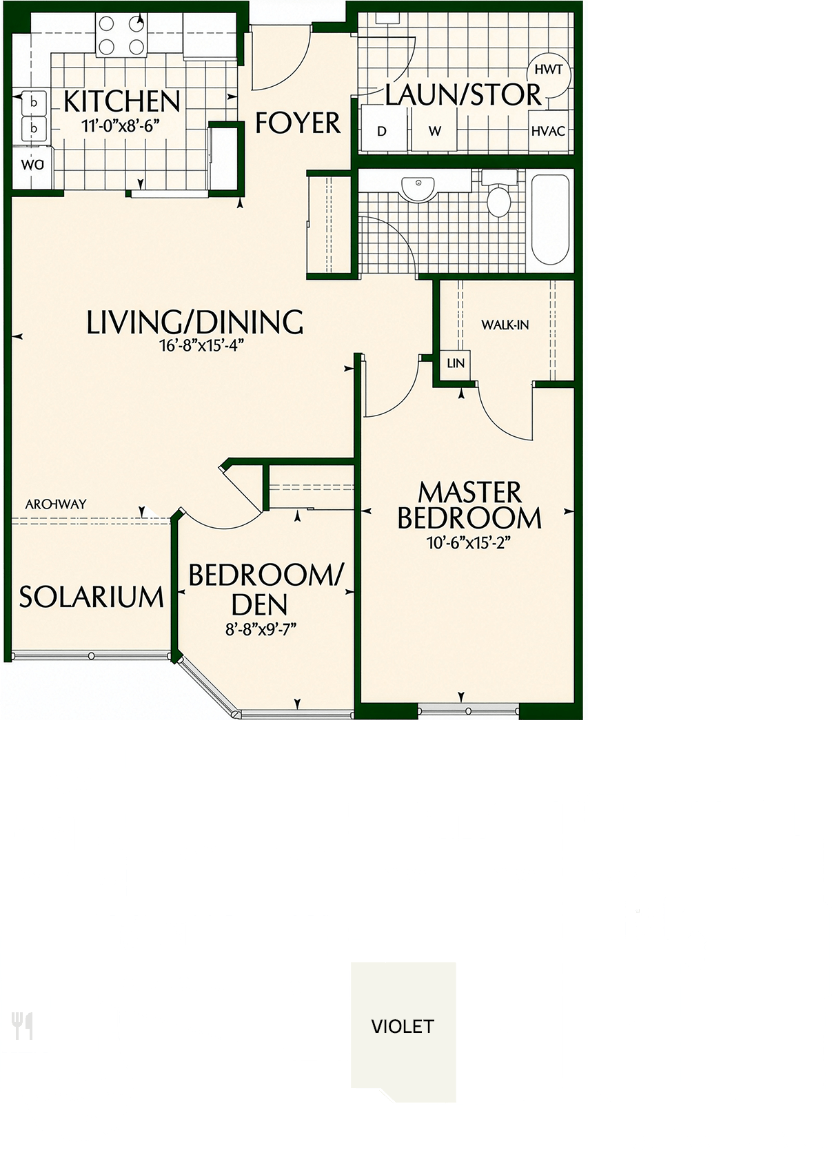 Violet floor layout