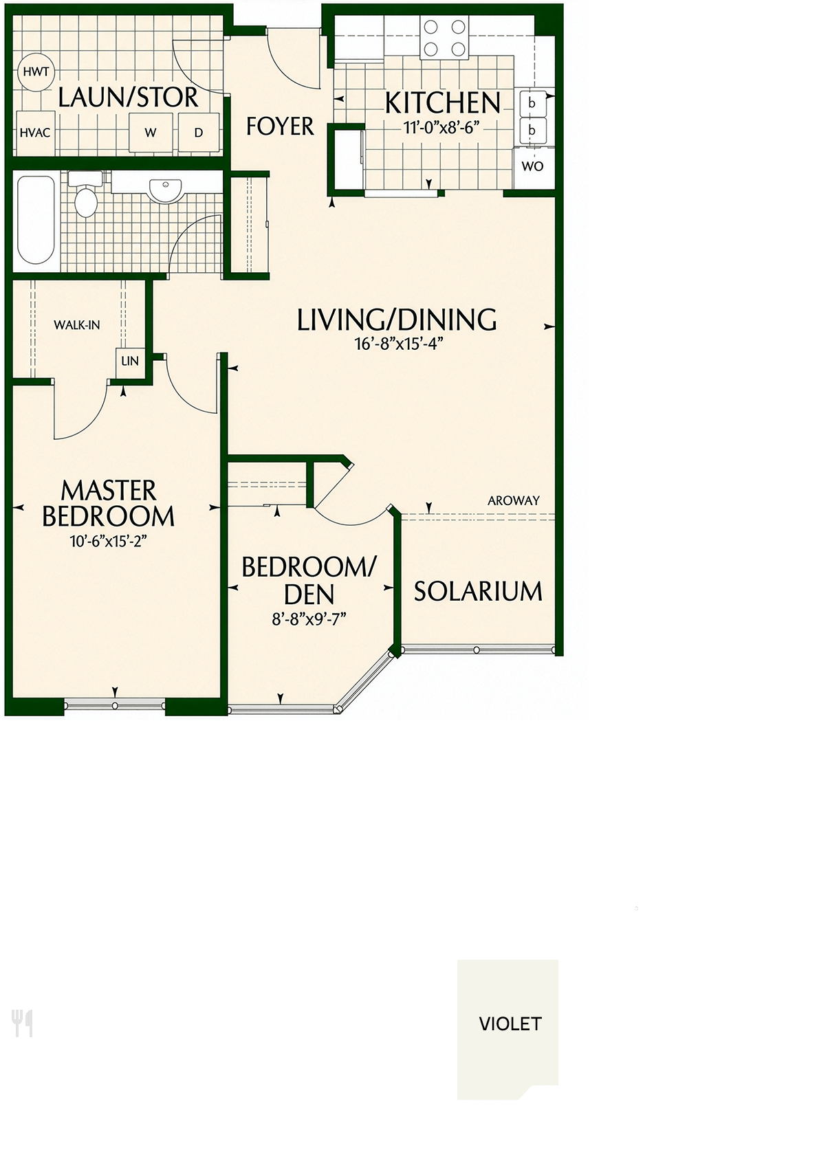 Violet floor layout