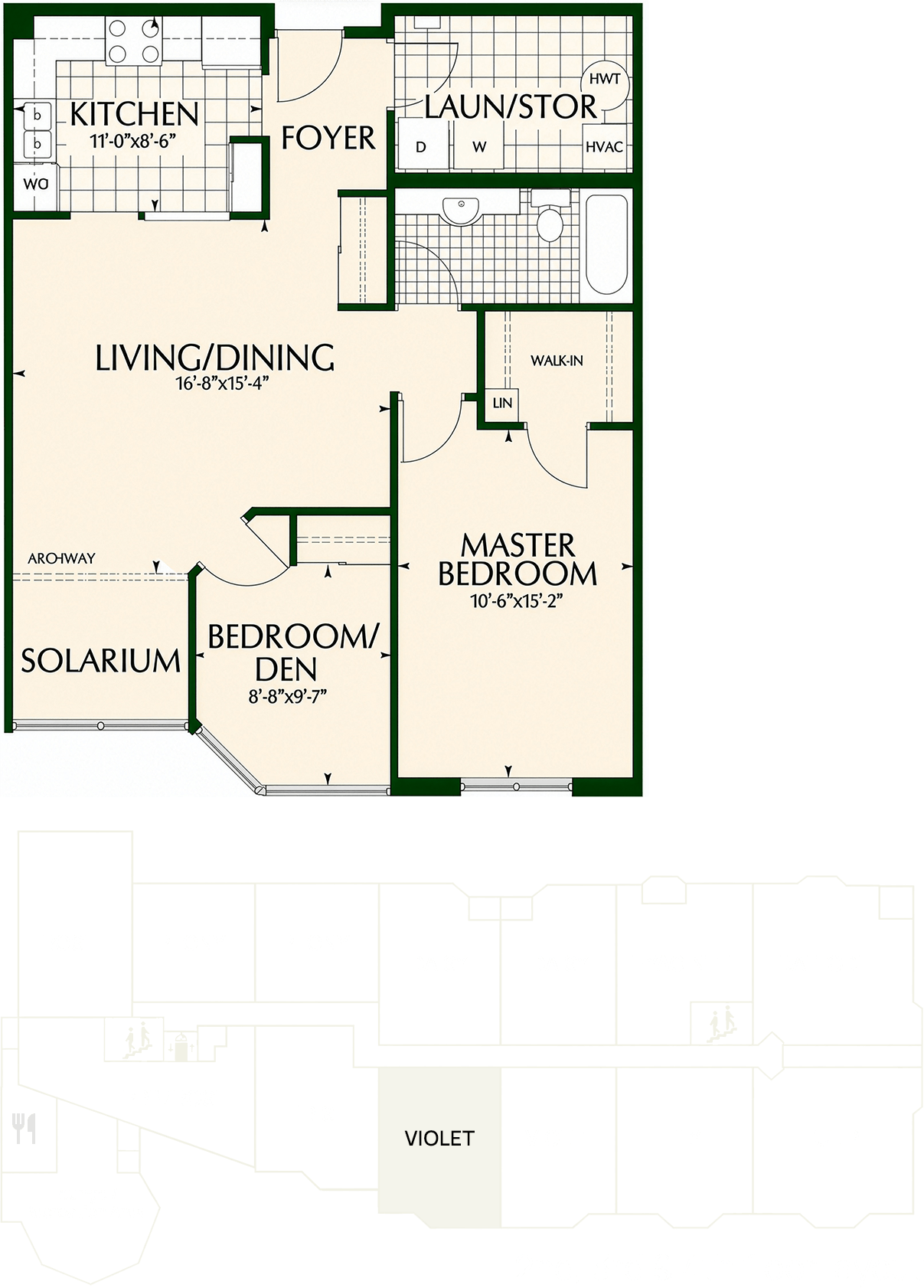 Violet floor layout