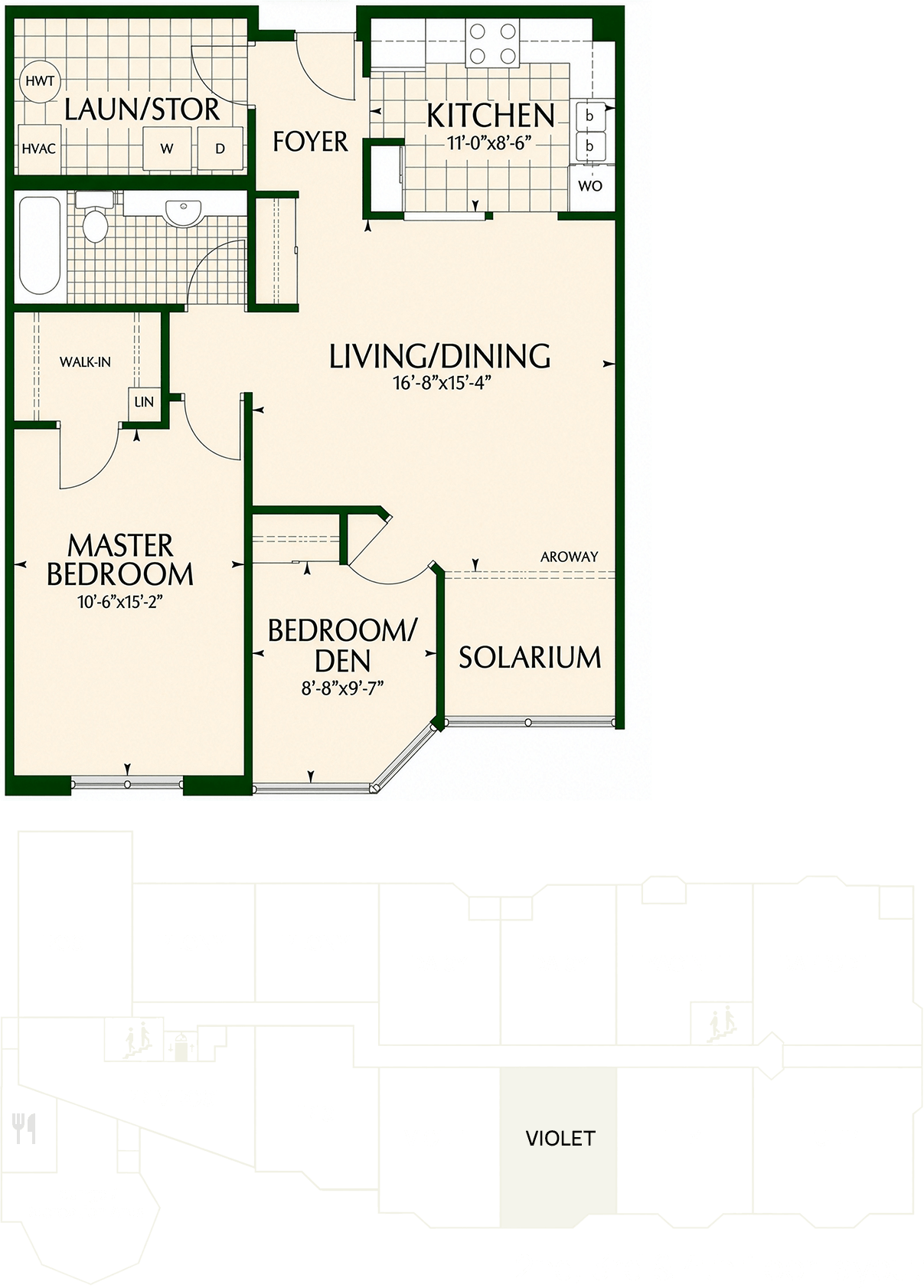 Violet floor layout